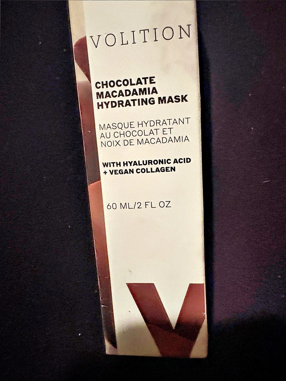 Volition Chocolate Macadamia Hydrating Mask 60 mL Hydrating Face Mask NWT